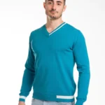 maglia uomo cotone-organico azzurra