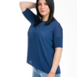 maxi maglia leggera donna viscosa blu x