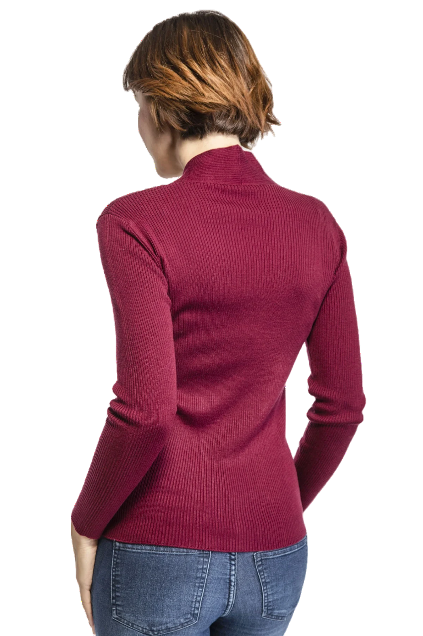 cappuccino cardigan bordeaux retro